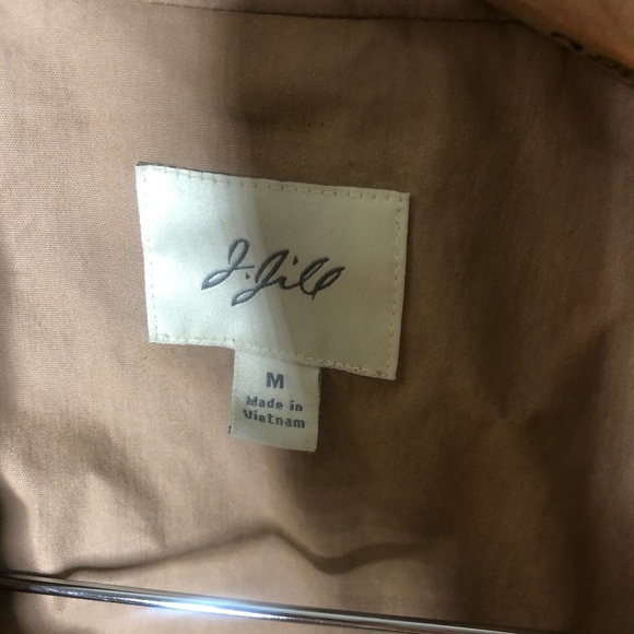 J Jill beige button up lightweight trench coat jacket - Picture 4 of 4